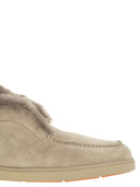 Santoni Desert Boot With Suede Fur