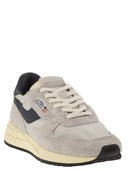 Autry Reelwind Suede And Technical Textile Trainer