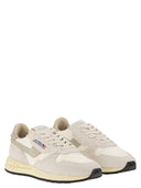 Autry Reelwind suede en technische textieltrainer