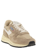 Autry Reelwind Suede And Technical Textile Trainer