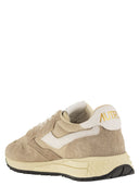 Autry Reelwind Suede And Technical Textile Trainer