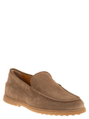 Tod's Suede Leather Slipper Moccasin