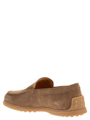 Tod's Suede Leather Slipper Moccasin