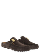 Tod's Suede Sabot Loafers