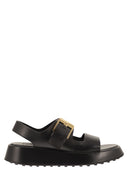 Tod's Leather Sandal With Buckle