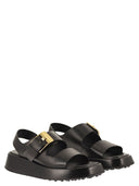 Tod's Leather Sandal With Buckle