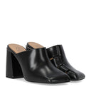 Ash Angie Black Heeled Mule