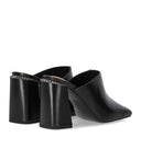Ash Angie Black Heeled Mule