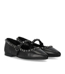 Ash Beatnik Mary Jane Black Flat Shoe