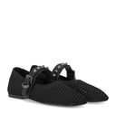 Ash Bijoux Black Ballet Flat