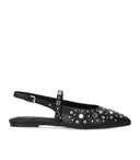 Ash Brenda Black Slingback Ballet Flat Shoe