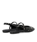 Ash Brenda Black Slingback Ballet Flat Shoe