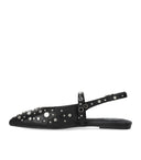 Ash Brenda Black Slingback Ballet Flat Shoe