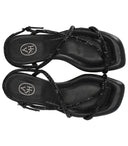 Ash Isla Black Mid Heeled Sandal