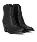 Ash Judy Black Texan Ankle Boot