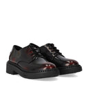 Ash Mercury Black/Burgundy Lace Up Shoe