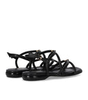 Ash Ruby Black Flat Sandal