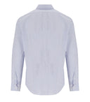 B D Baggies Brad White Blue Micro Stripes Shirt