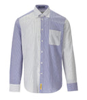 قميص بي دي باجي برادبات باللون الأبيض والأزرق