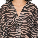 The Attico Zebra Print Mini Dress