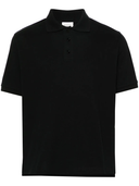 Saint Laurent Cassandre besticktes Piqué-Poloshirt
