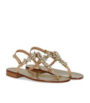 Paolo Ferrara Peach Pink Thong Sandal