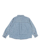 Camicia Mini Rodini Lw Denim Dots Aop Ls