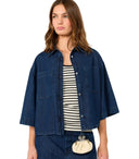 Max Mara Weekend Zannata blauw denim overhemd