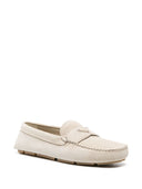 Prada-Loafer aus Wildleder mit Dreieckslogo