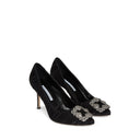 Manolo Blahnik Hangisi 90 Pompes en satin plissées