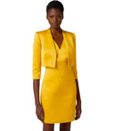 Elisabetta Franchi Robe jaune avec blazer