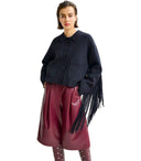 Essentiel Antwerpen Istern Navy Blue Cardigan