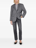 Blazer Anine Bing Quinn in misto cashmere grigio erica