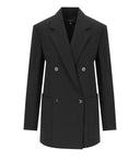 Max Mara Weekend Veloce Schwarzer zweireihiger Blazer