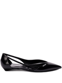 Prada 15mm Cut Out Leather Ballerina Shoes