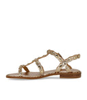 Flache Ash Plus Gold-Sandale