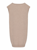 La Rose La Rose Knitwear Gilet Oversize Sabbia