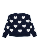 Monnalisa Pull Cuori Cotton Wool