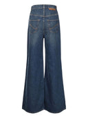 Stella Mc Cartney Dark Blue Wide High Waist Leg