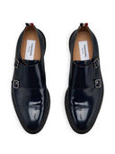 Thom Browne Cap Toe Oxford Double Monkstrap Shoe W/ Micro Sole In Soft Spazzolato Leather