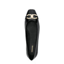 Salvatore Ferragamo Gancini Buckle Ballerina Flats
