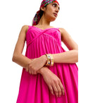 Essentiel Antwerp Jacobean Fuchsia Long Dress