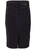 Stella Mc Cartney Black Denim Lace Skirt