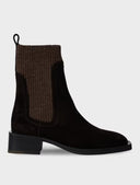 Paul Smith Chaussure Femme Matola Daim Marron Foncé