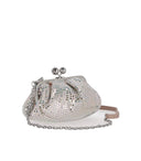 Max Mara Weekend Pasticcino Alama Small Silver Clutch