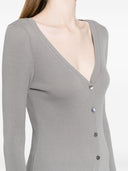 Parosh V Neck Ribbed Cardigan