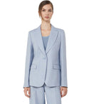 Max Mara Weekend Nalut Hellblauer einreihiger Blazer