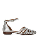 Duccio Del Duca Silver Flat Sandal