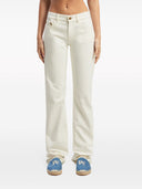 Palm Angels Monogram Straight Leg Jeans
