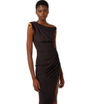 Elisabetta Franchi Dark Chocolate Jewel Dress